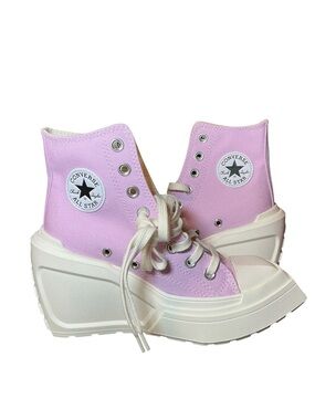 Converse All Star Platform High-Top Sneakers — Pink